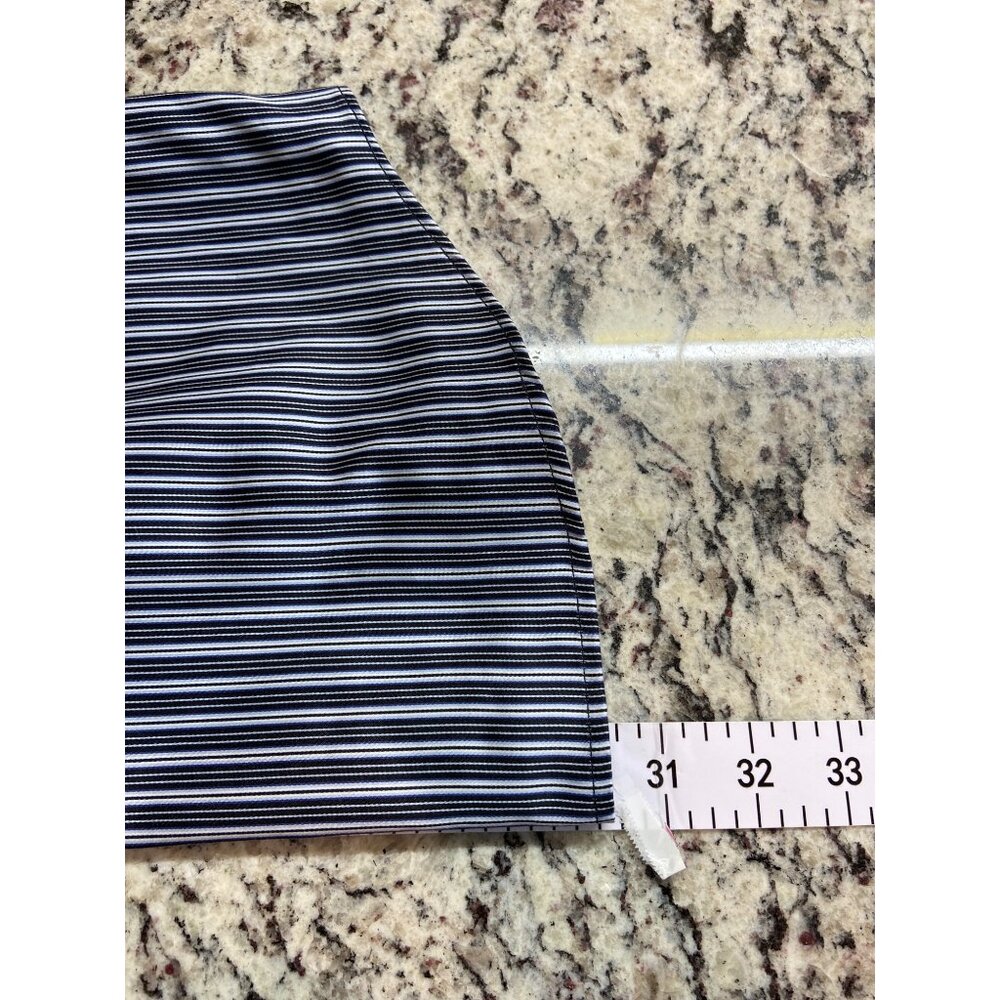 Bugatchi Uomo Dress Shirt 15 32/33 Navy White Stripe Button Up Preppy Corpcore - Picture 6 of 8